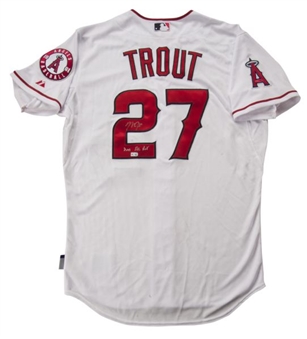 Mike Trout Signed Anaheim Angels Home Jersey (MLB Authenticated)